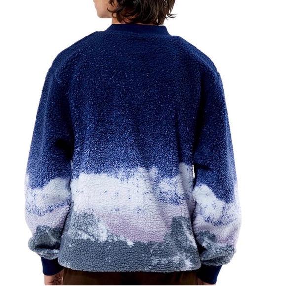 VANS - Overlook Sherpa Crew Sweatshirt - size M - blue - Picture 2 of 10